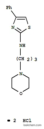 4-Morpholinepropanamine, N-(4-phenyl-2-thiazolyl)-, dihydrochloride