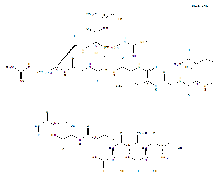 Molecular Structure of 118691-41-1 (Atrial natriureticpeptide-24 (Rana catesbeiana reduced) (9CI))