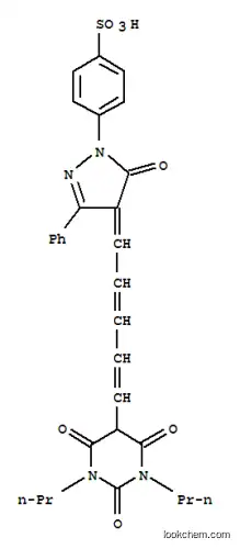 Molecular Structure of 118702-20-8 (Benzenesulfonic acid,4-[4-[5-(hexahydro-2,4,6-trioxo-1,3-dipropyl-5-pyrimidinyl)-2,4-pentadien-1-ylidene]-4,5-dihydro-5-oxo-3-phenyl-1H-pyrazol-1-yl]-)