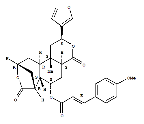 2-Propenoic acid,3-(4-methoxyphenyl)-,(2S,4aS,6S,6aS,7R,10R,11aR,11bS)-2-(3-furanyl)dodecahydro-11b-methyl-4,8-dioxo-7,10-methano-2H-pyrano[4,3-g][3]benzoxepin-6-ylester, (2E)-