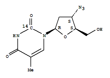 Thymidine-2-14C,3'-azido-3'-deoxy- (9CI)