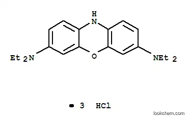 N3,N3,N7,N7-tetraethyl-10H-phenoxazine-3,7-diamine trihydrochloride