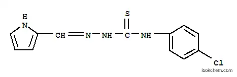 Molecular Structure of 119033-84-0 (N-(4-chlorophenyl)-2-[(Z)-2H-pyrrol-2-ylidenemethyl]hydrazinecarbothioamide)