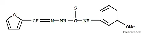Molecular Structure of 119033-90-8 ((2E)-2-(furan-2-ylmethylidene)-N-(3-methoxyphenyl)hydrazinecarbothioamide)