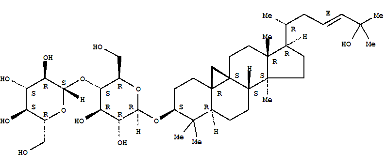 b-D-Glucopyranoside, (3b,23E)-25-hydroxy-9,19-cyclolanost-23-en-3-yl4-O-b-D-glucopyranosyl- (9CI)