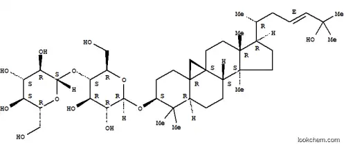 Molecular Structure of 119259-75-5 (b-D-Glucopyranoside, (3b,23E)-25-hydroxy-9,19-cyclolanost-23-en-3-yl4-O-b-D-glucopyranosyl- (9CI))