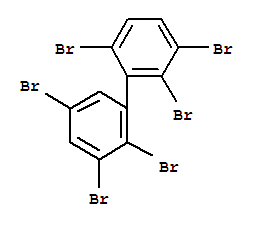 Molecular Structure of 119264-51-6 (1,1'-Biphenyl,2,2',3,3',5,6'-hexabromo-)