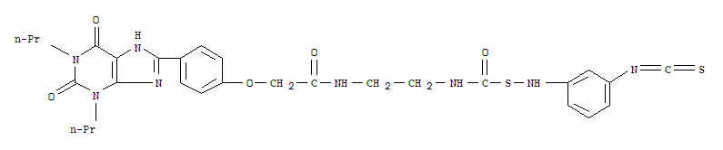 1,3-DIPROPYL-8-(ISOTHIOCYANATOPHENYL(AMINOTHIOCARBONYL-(2-AMINOETHYLAMINOCARBONYL-(4-METHYLOXY(PHENYL)))))XANTHINE