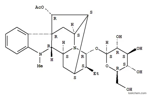 Molecular Structure of 119329-01-0 (17-acetylrauglucine)
