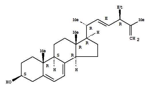 Stigmasta-5,7,22,25-tetraen-3-ol,(3b,22E)- (9CI)