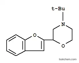 Molecular Structure of 119491-61-1 (2-(2-BENZOFURANYL)-4-TERT-BUTYL-MORPHOLINE)