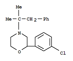 2-(3-Chlorophenyl)-4-(1,1-dimethyl-2-phenylethyl)-morpholine