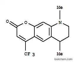 Molecular Structure of 119519-04-9 (2H-Pyrano[3,2-g]quinolin-2-one,6,7,8,9-tetrahydro-6,9-dimethyl-4-(trifluoromethyl)-)