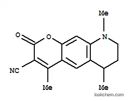 Molecular Structure of 119519-06-1 (2H-Pyrano[3,2-g]quinoline-3-carbonitrile,6,7,8,9-tetrahydro-4,6,9-trimethyl-2-oxo-)