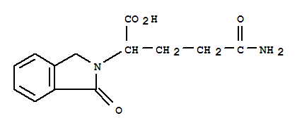 Molecular Structure of 119559-70-5 (2H-Isoindole-2-aceticacid, a-(3-amino-3-oxopropyl)-1,3-dihydro-1-oxo-)