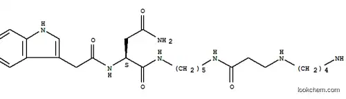 Molecular Structure of 119613-55-7 (Butanediamide,N1-[5-[[3-[(4-aminobutyl)amino]-1-oxopropyl]amino]pentyl]-2-[(1H-indol-3-ylacetyl)amino]-,(2S)- (9CI))