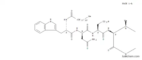Molecular Structure of 119723-44-3 (Daptomycin,1-[N-(1-oxotetradecyl)-L-tryptophan]- (9CI))