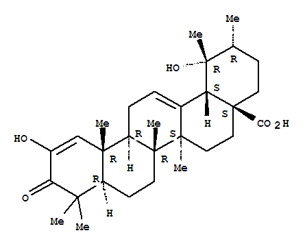 Ursa-1,12-dien-28-oicacid, 2,19-dihydroxy-3-oxo-