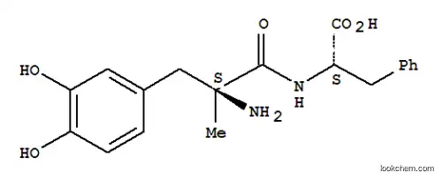 Molecular Structure of 119933-71-0 (L-Phenylalanine, N-(3-hydroxy-alpha-methyl-L-tyrosyl)-)