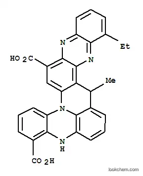 Molecular Structure of 119936-19-5 (6H,10H-Pyrido[3,2-a:5,6,1-d'e']diphenazine-11,17-dicarboxylicacid, 4-ethyl-6-methyl- (9CI))