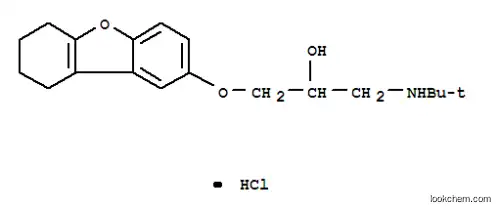 Molecular Structure of 119952-76-0 (1-(tert-butylamino)-3-(6,7,8,9-tetrahydrodibenzo[b,d]furan-2-yloxy)propan-2-ol hydrochloride)
