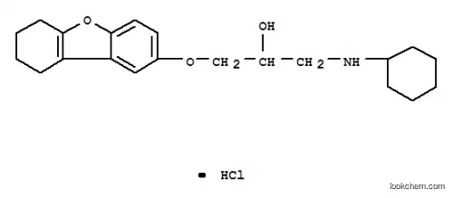 Molecular Structure of 119952-79-3 (1-(cyclohexylamino)-3-(6,7,8,9-tetrahydrodibenzo[b,d]furan-2-yloxy)propan-2-ol hydrochloride)