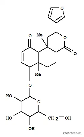 2H-Naphtho[2,1-c]pyran-4,10(1H,4aH)-dione,2-(3-furanyl)-7-(b-D-glucopyranosyloxy)-5,6,6a,7,10a,10b-hexahydro-6a,10b-dimethyl-,(2S,4aR,6aR,7R,10aS,10bS)- (9CI)