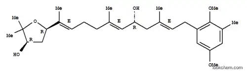 3-Furanol,5-[(1E,5E,7R,9E)-11-(2,5-dimethoxy-3-methylphenyl)-7-hydroxy-1,5,9-trimethyl-1,5,9-undecatrien-1-yl]tetrahydro-2,2-dimethyl-,(3R,5R)-