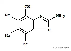 Molecular Structure of 120164-34-3 (4-Benzothiazolol,2-amino-5,6,7-trimethyl-(9CI))