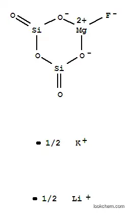 Molecular Structure of 12020-86-9 (Taeniolite(LiK[MgF(Si2O5)]2))