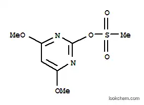 Molecular Structure of 120259-57-6 (2-Pyrimidinol, 4,6-dimethoxy-, methanesulfonate (ester) (9CI))