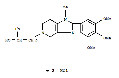 5H-Imidazo[4,5-c]pyridine-5-ethanol,1,4,6,7-tetrahydro-1-methyl-a-phenyl-2-(3,4,5-trimethoxyphenyl)-, hydrochloride (1:2)