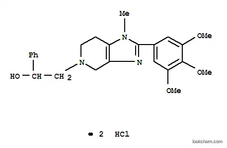 Molecular Structure of 120260-38-0 (2-[1-methyl-2-(3,4,5-trimethoxyphenyl)-1,4,6,7-tetrahydro-5H-imidazo[4,5-c]pyridin-5-yl]-1-phenylethanol dihydrochloride)