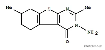 Molecular Structure of 120354-21-4 (3-AMino-2,7-diMethyl-5,6,7,8-tetrahydrobenzo[4,5]thieno[2,3-d]pyriMidin-4(3H)-one)