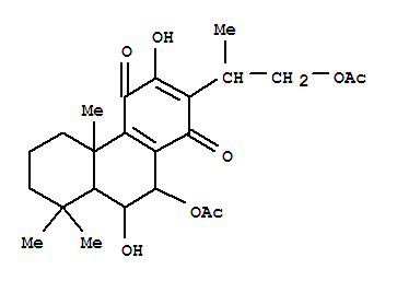 1,4-Phenanthrenedione,10-(acetyloxy)-2-[2-(acetyloxy)-1-methylethyl]-4b,5,6,7,8,8a,9,10-octahydro-3,9-dihydroxy-4b,8,8-trimethyl-(9CI)