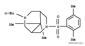 Molecular Structure of 120465-65-8 (3-butyl-7-[(2,5-dimethylphenyl)sulfonyl]-9,9-dimethyl-3,7-diazabicyclo[3.3.1]nonane 2,3-dihydroxybutanedioate (2:3) (salt))
