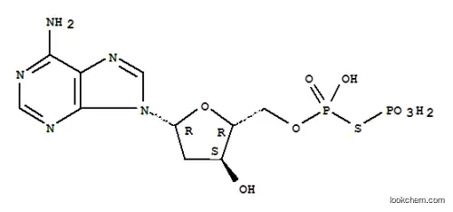 Molecular Structure of 120496-69-7 (Adenosine, 2'-deoxy-,5'-ester with thiodiphosphoric acid ([(HO)2P(O)]2S) (9CI))