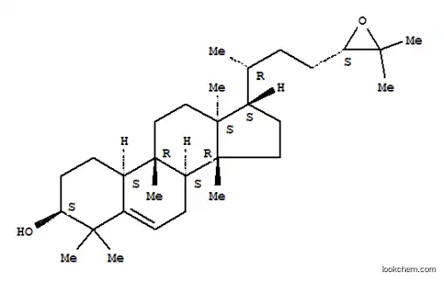 Molecular Structure of 120657-76-3 (19-Norlanost-5-en-3-ol,24,25-epoxy-9-methyl-, (3b,8a,9b,10a,13a,14b,17a,24S)- (9CI))