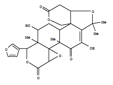 11H,13H-Oxireno[d]pyrano[4',3':3,3a]isobenzofuro[5,4-f][2]benzopyran-4,6,13(2H,5aH)-trione,8-(3-furanyl)-4a,8,8a,9,10,10a,14,14a-octahydro-3,9-dihydroxy-2,2,4a,8a-tetramethyl-,[4aR-(4aa,4bR*,5ab,8b,8a