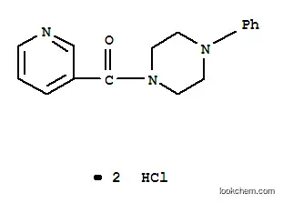 Molecular Structure of 120873-11-2 (1-phenyl-4-(pyridin-3-ylcarbonyl)piperazine dihydrochloride)