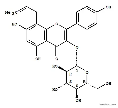 4H-1-Benzopyran-4-one,3-(b-D-glucopyranosyloxy)-5,7-dihydroxy-2-(4-hydroxyphenyl)-8-(3-methyl-2-buten-1-yl)-