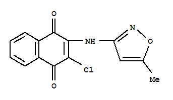 1,4-NAPHTHALENEDIONE, 2-CHLORO-3-[(5-METHYL-3-ISOXAZOLYL)AMINO]-