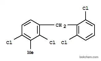 Molecular Structure of 121107-47-9 (1,3-dichloro-4-(2,6-dichlorobenzyl)-2-methylbenzene)