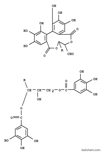 Molecular Structure of 121153-22-8 (D-Glucose, cyclic2,3-[(1R)-4,4',5,5',6,6'-hexahydroxy[1,1'-biphenyl]-2,2'-dicarboxylate]4,6-bis(3,4,5-trihydroxybenzoate) (9CI))