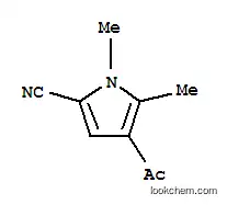 Molecular Structure of 121191-16-0 (1H-Pyrrole-2-carbonitrile, 4-acetyl-1,5-dimethyl- (9CI))