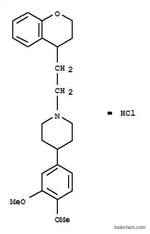 Molecular Structure of 121277-95-0 (Piperidine,1-[2-(3,4-dihydro-2H-1-benzopyran-4-yl)ethyl]-4-(3,4-dimethoxyphenyl)-,hydrochloride (1:1))