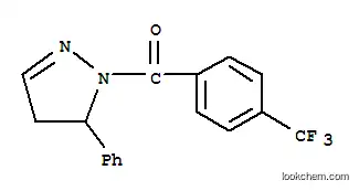 Molecular Structure of 121306-82-9 (5-phenyl-1-{[4-(trifluoromethyl)phenyl]carbonyl}-4,5-dihydro-1H-pyrazole)