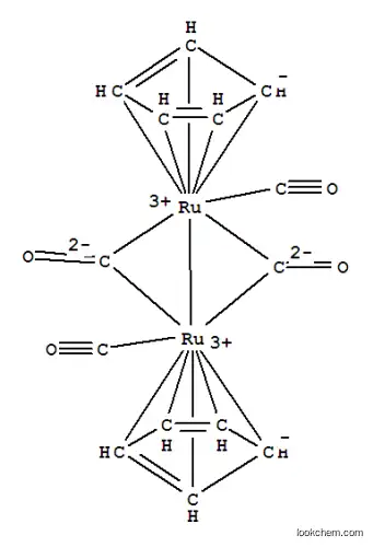 Molecular Structure of 12132-87-5 (DICARBONYLCYCLOPENTADIENYLRUTHENIUM(II) DIMER)