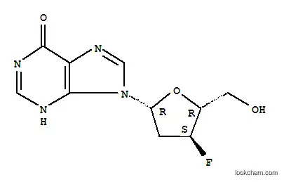 Molecular Structure of 121353-84-2 (Inosine,2',3'-dideoxy-3'-fluoro- (9CI))