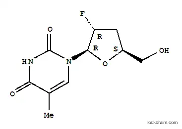Molecular Structure of 121353-93-3 (Uridine,2',3'-dideoxy-2'-fluoro-5-methyl-)
